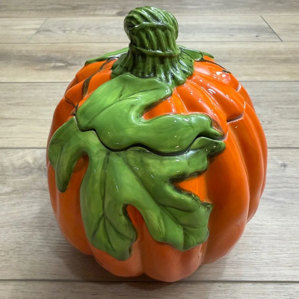 Pumpkin Cookie Jar Santa Elf Gnome‎ Bee Halloween Autumn Ceramic Golly Gee